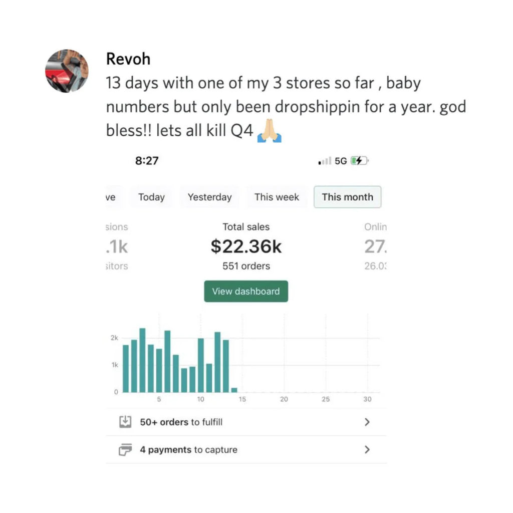 Prebuilt Dropshipping Website