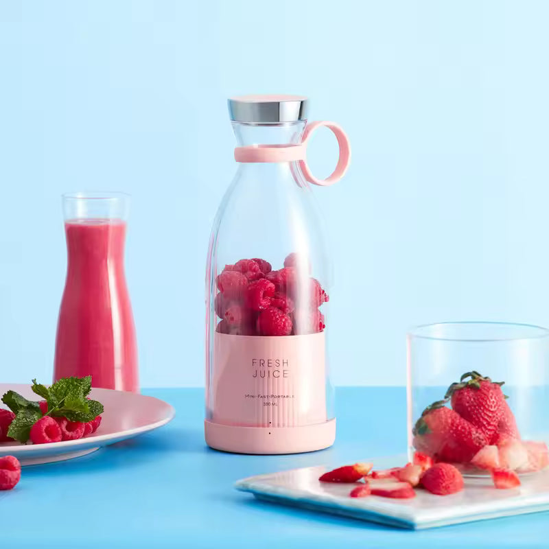 Mini Portable Blender and Juice Bottle – USB Charging